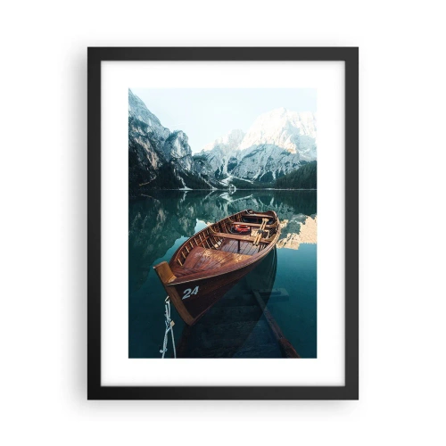 Póster en marco negro - Como pintado en cristal - 30x40 cm