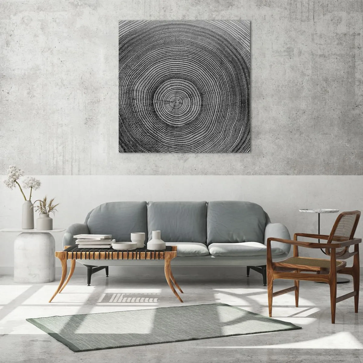 Cuadro sobre vidrio - Impresiones sobre Vidrio - El paso del tiempo - 40x40 cm