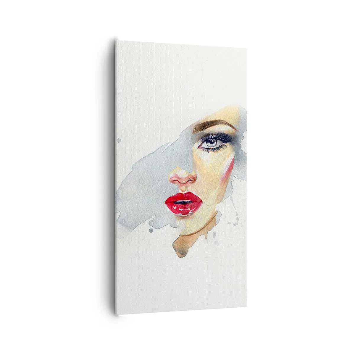 Cuadro sobre lienzo - Impresión de Imagen - Reflejo en una gota de agua - 65x120 cm