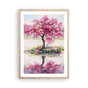 Póster en marco roble claro - Una celebración de la primavera - 50x70 cm