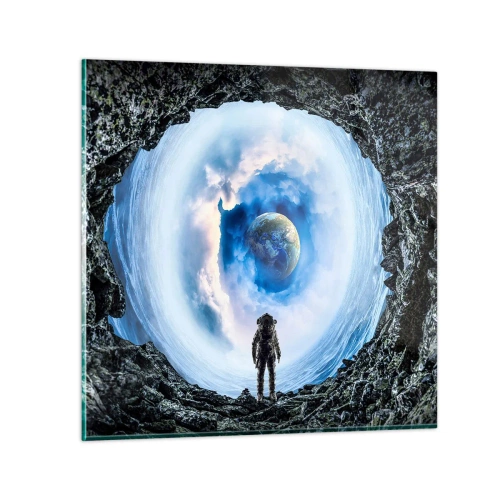 Cuadro sobre vidrio - Impresiones sobre Vidrio - No muy lejos de casa - 30x30 cm