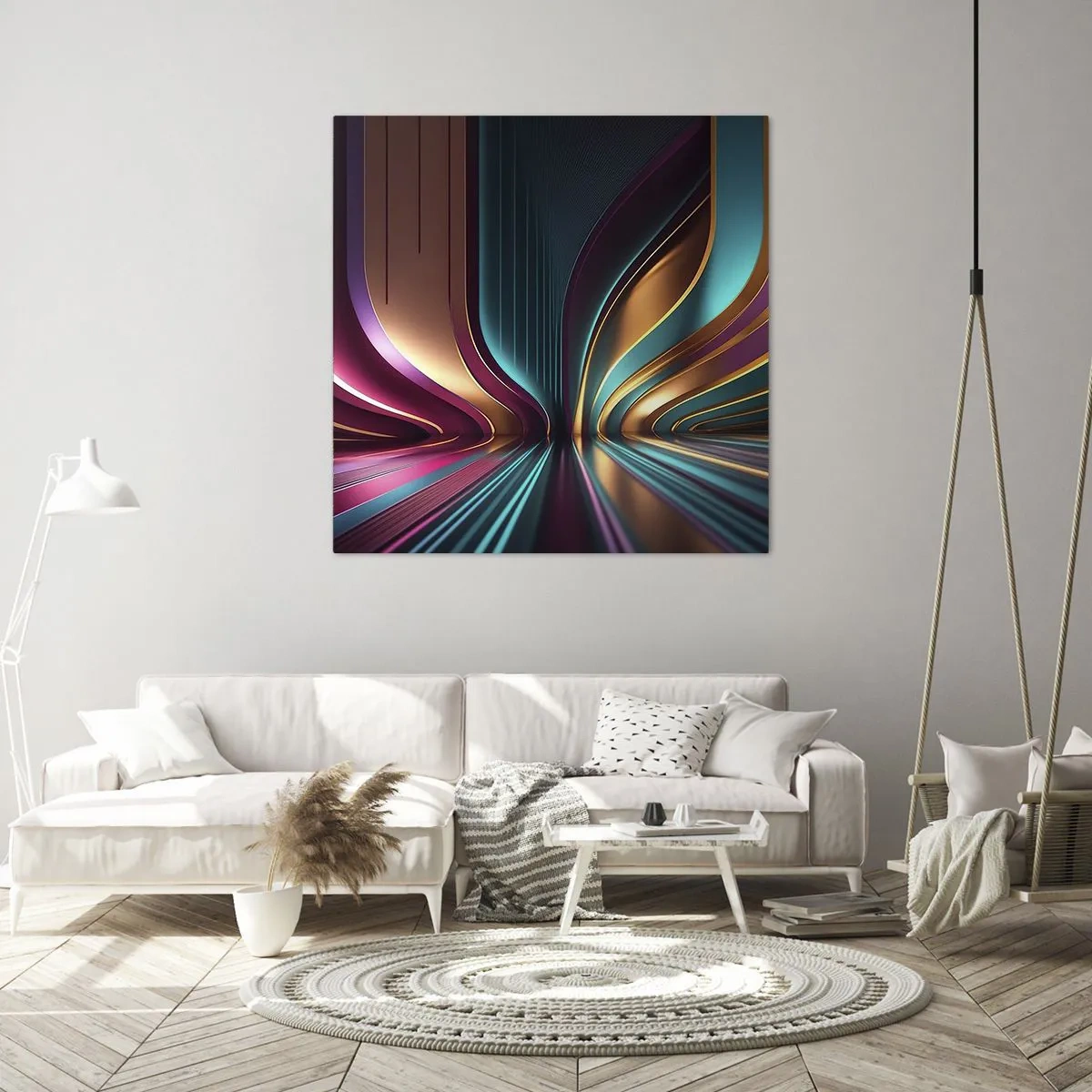 Cuadro sobre lienzo - Impresión de Imagen - Arquitectura de la luz - 50x50 cm