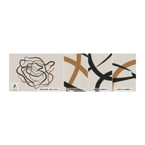 Muestra de fotomural autoadhesivo Deluxe Sticker - Todo ha salido mal - bohemia, Abstracción, Líneas - 100x30 cm