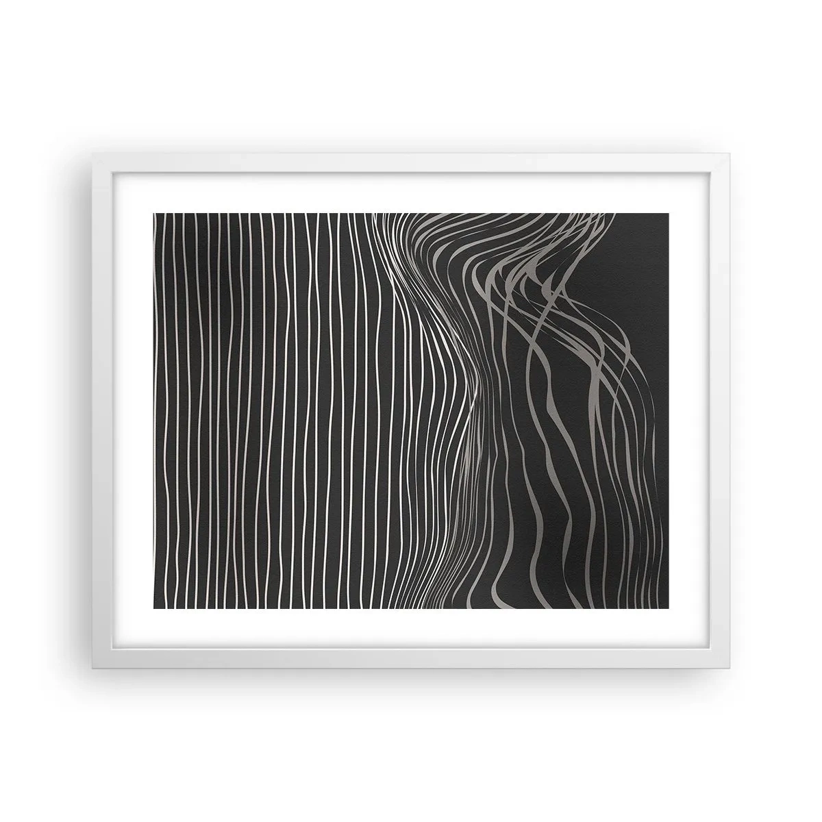 Póster en marco blanco - Ritmo y acento - 50x40 cm