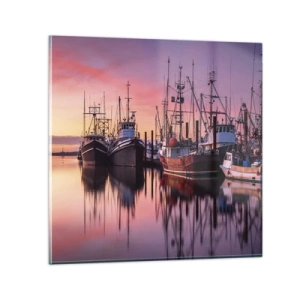 Cuadro sobre vidrio - Impresiones sobre Vidrio - Descanso antes de partir - 50x50 cm