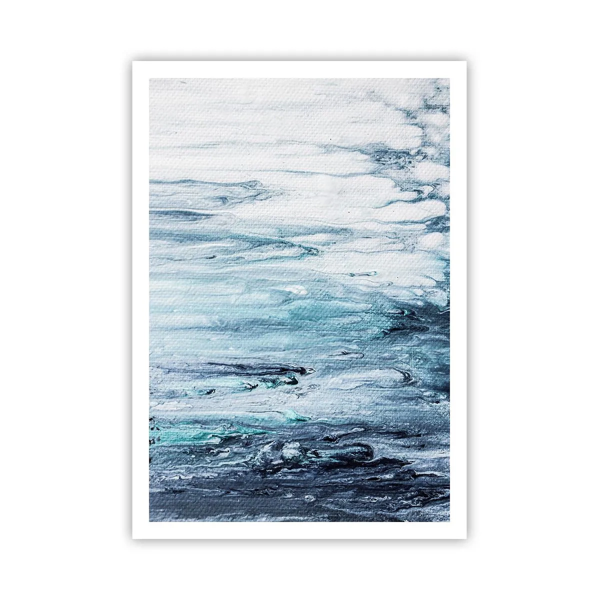 Póster - Carámbanos de azul - 70x100 cm