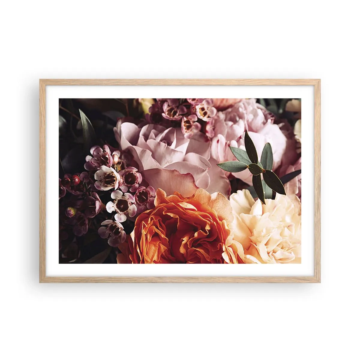 Póster en marco roble claro - Belleza envolvente - 70x50 cm