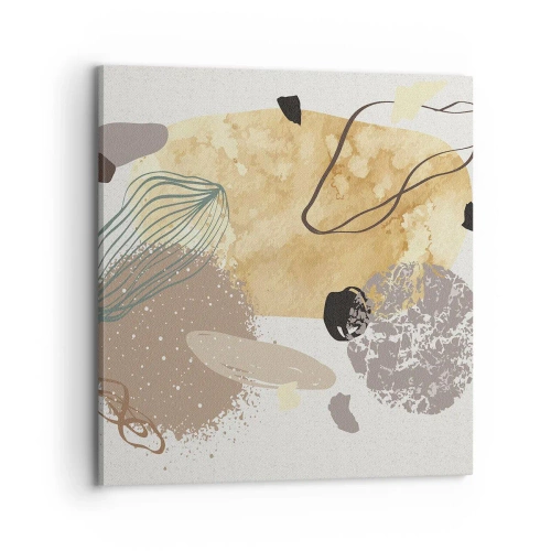 Cuadro sobre lienzo - Impresión de Imagen - Plumología aplicada - 70x70 cm