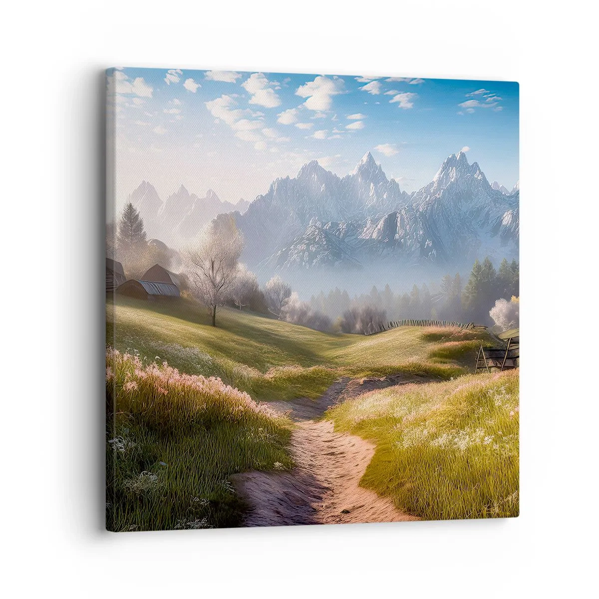 Cuadro sobre lienzo - Impresión de Imagen - Valle idílico - 30x30 cm