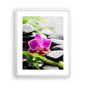 Póster en marco blanco - En equilibrio pacífico - 40x50 cm