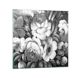 Cuadro sobre vidrio - Impresiones sobre Vidrio - Hermoso incluso en el gris - 70x70 cm