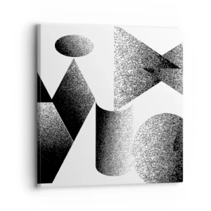 Cuadro sobre lienzo - Impresión de Imagen - Ángulos y óvalos - 30x30 cm