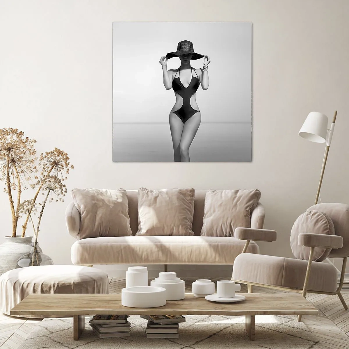 Cuadro sobre lienzo - Impresión de Imagen - Mi nombre es Elegancia - 30x30 cm