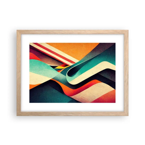 Póster en marco roble claro - Composición intensa - 40x30 cm