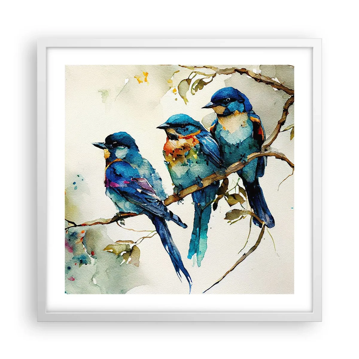 Póster en marco blanco - ¿Ofendido? - 50x50 cm