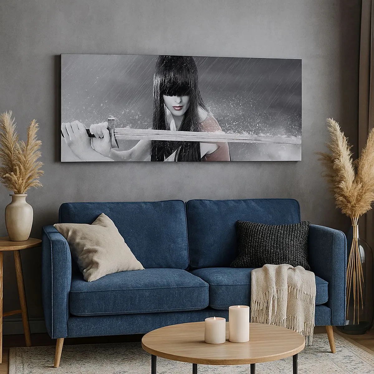 Cuadro sobre lienzo - Impresión de Imagen - Hermosa y peligrosa - 100x40 cm