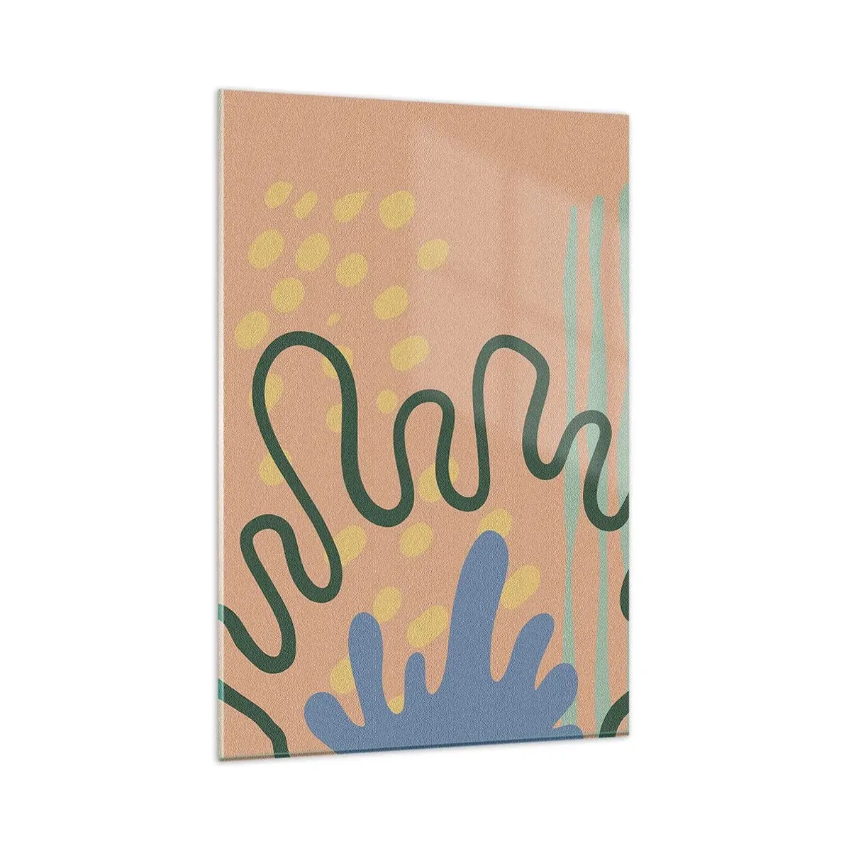 Cuadro sobre vidrio - Impresiones sobre Vidrio - Abstracción: la diversidad de la naturaleza - 80x120 cm