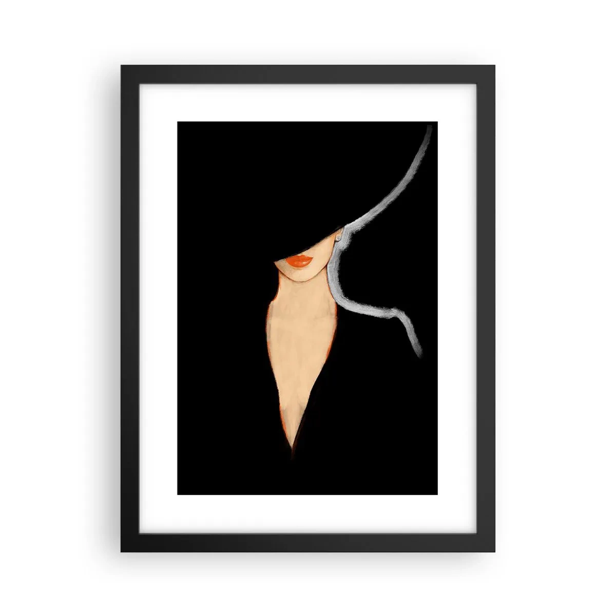 Póster en marco negro - Elegancia y estilo - 30x40 cm
