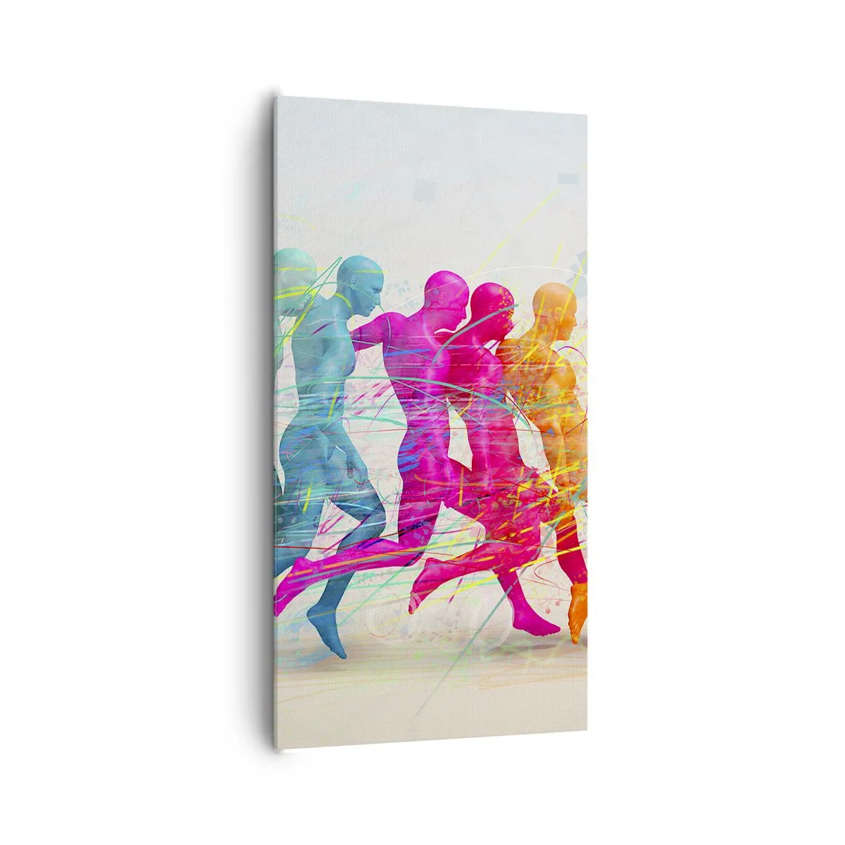 Cuadro sobre lienzo - Impresión de Imagen - Armonía del movimiento - 65x120 cm