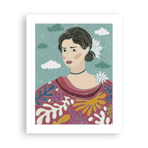 Póster - Con melancolía en la mirada - 40x50 cm