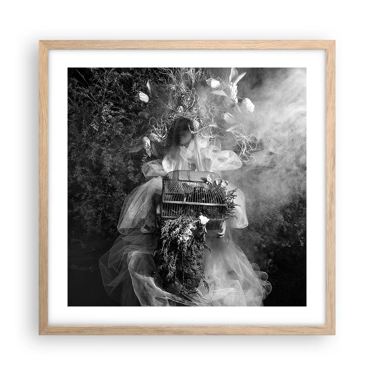 Póster en marco roble claro - La madre misma - La naturaleza - 50x50 cm