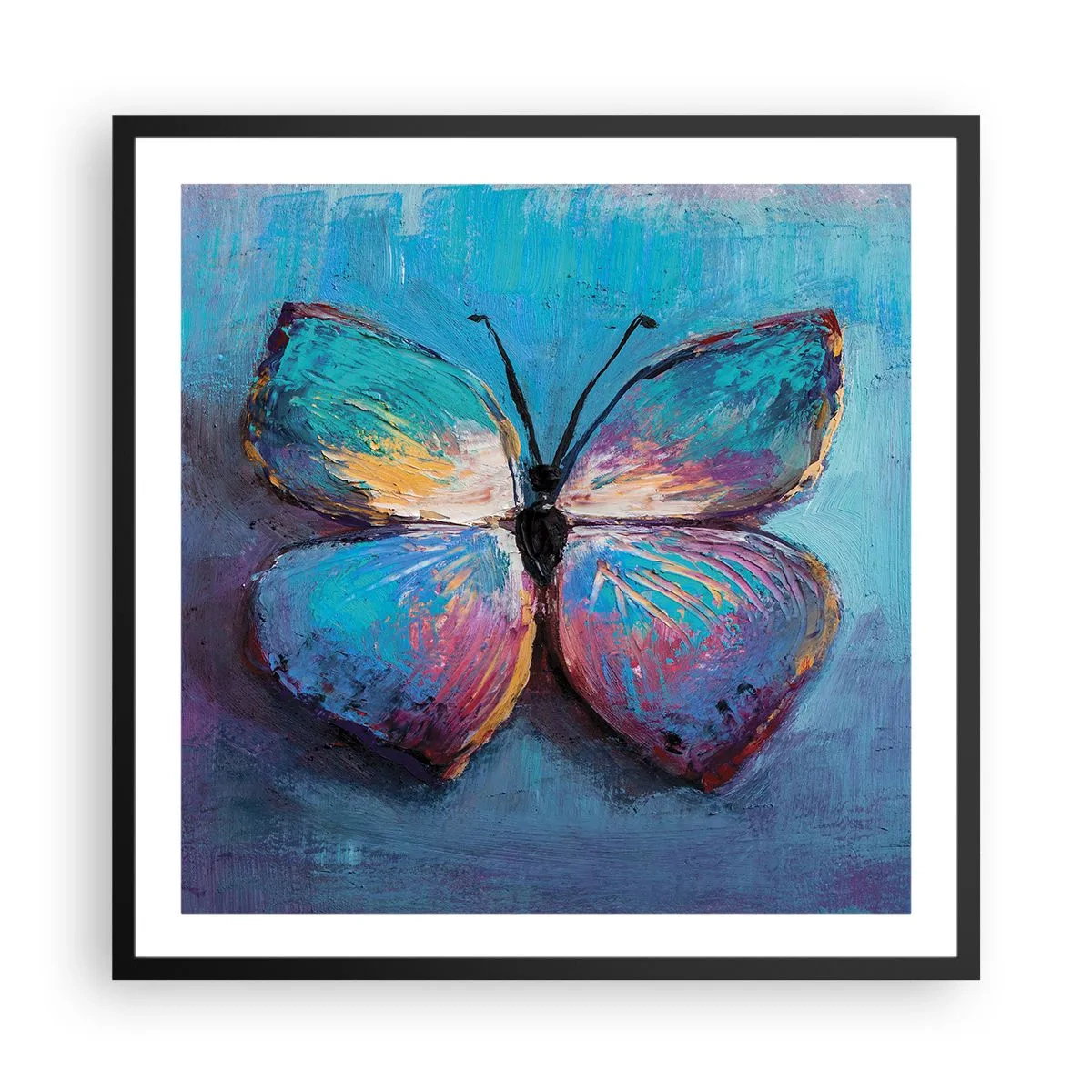 Póster en marco negro - En todo su esplendor - 60x60 cm