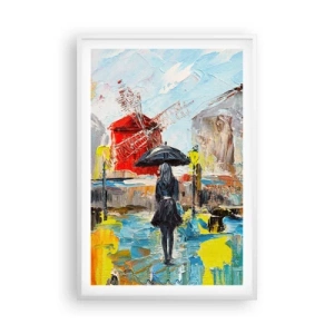 Póster en marco blanco - Leyendas parisinas - 61x91 cm