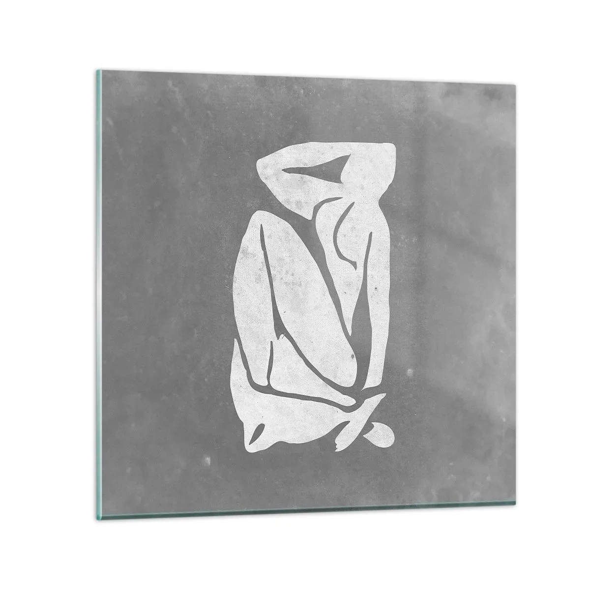 Cuadro sobre vidrio - Impresiones sobre Vidrio - En sus pensamientos - 50x50 cm