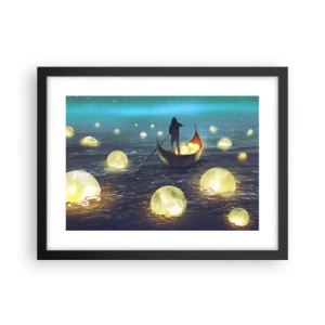 Póster en marco negro - Cosas que los filósofos nunca soñaron - 40x30 cm