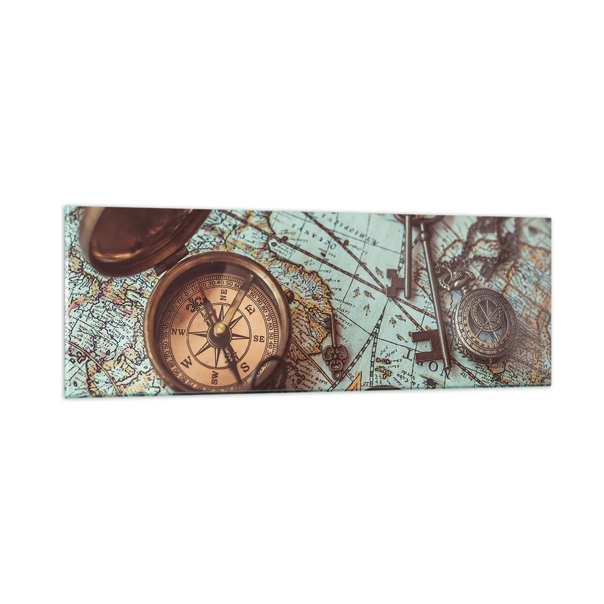 Cuadro sobre vidrio - Impresiones sobre Vidrio - Para el aventurero - 90x30 cm