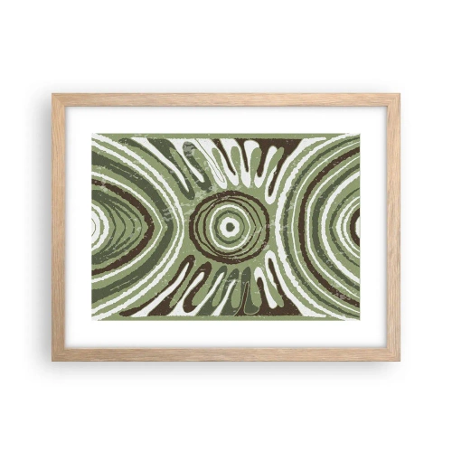 Póster en marco roble claro - Explosión de emociones - 40x30 cm