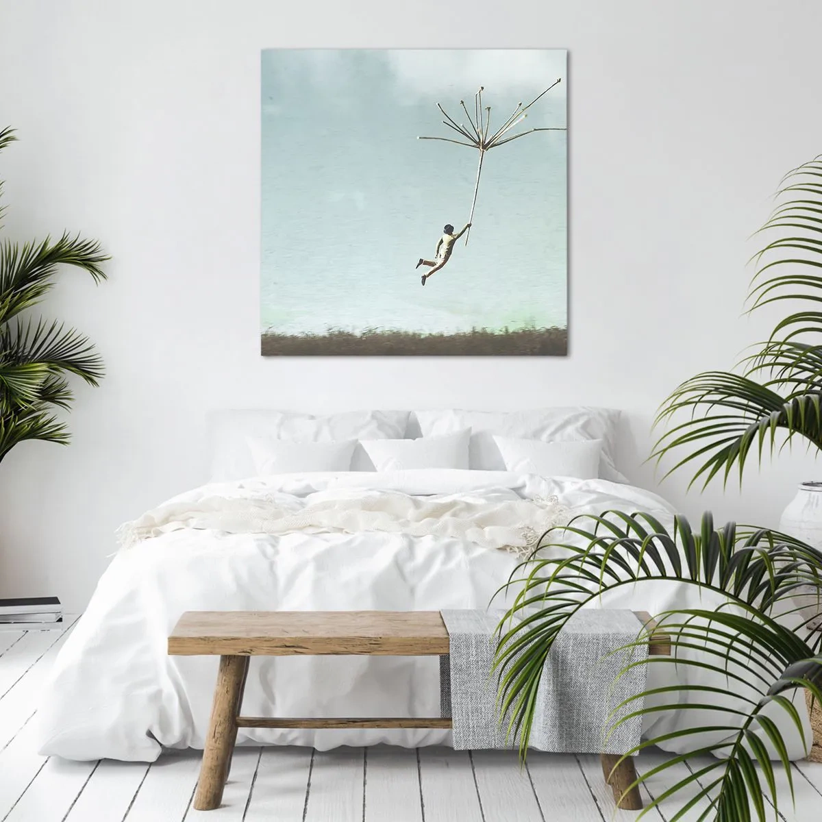 Cuadro sobre lienzo - Impresión de Imagen - Bailando con la brisa - 60x60 cm