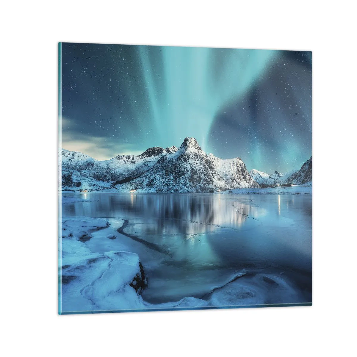 Cuadro sobre vidrio - Impresiones sobre Vidrio - Una noche de luz - 50x50 cm