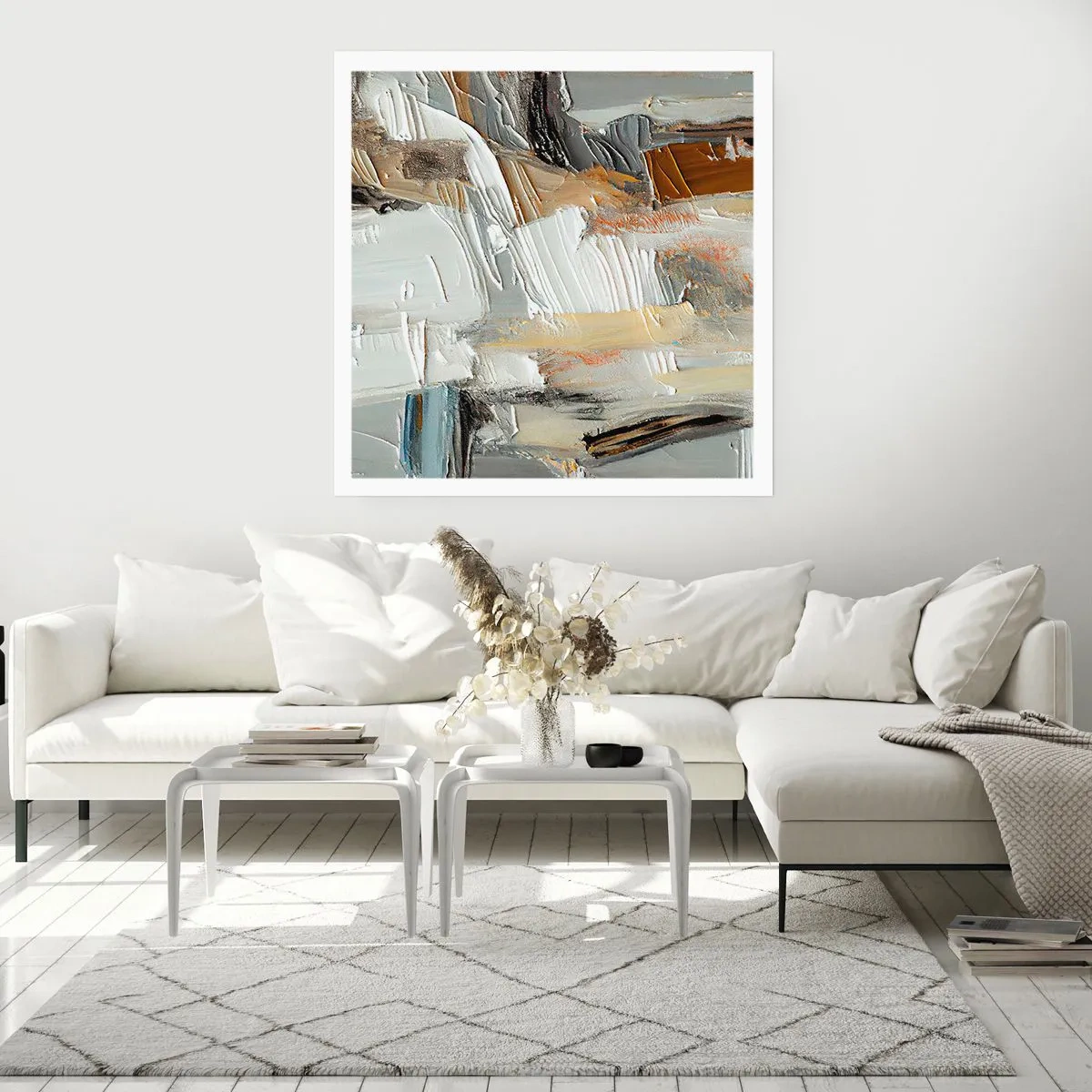 Póster - Estratificación de colores - 60x60 cm