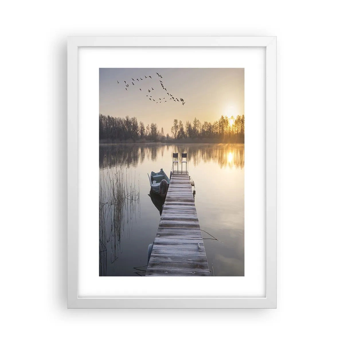 Póster en marco blanco - Volveré en un rato - 30x40 cm