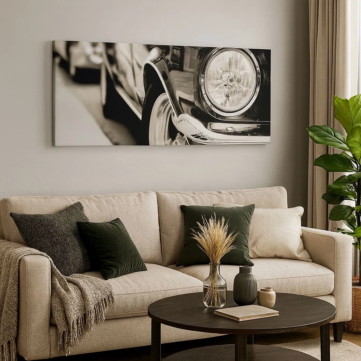 Cuadro sobre lienzo - Impresión de Imagen - Brillo perdurable - 100x40 cm