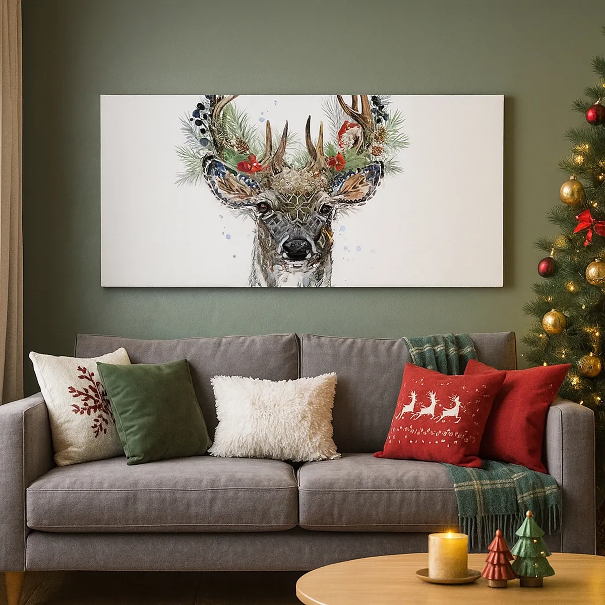 Cuadro sobre lienzo - Impresión de Imagen - Con vestimenta festiva - 30x30 cm