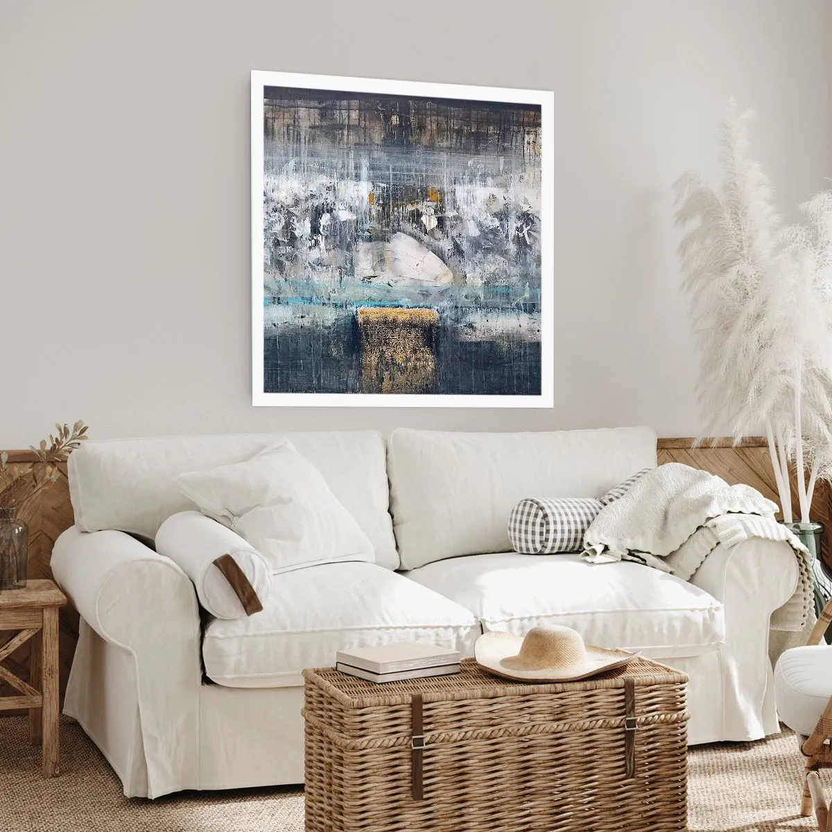 Póster - Hielo abstracto - 30x30 cm