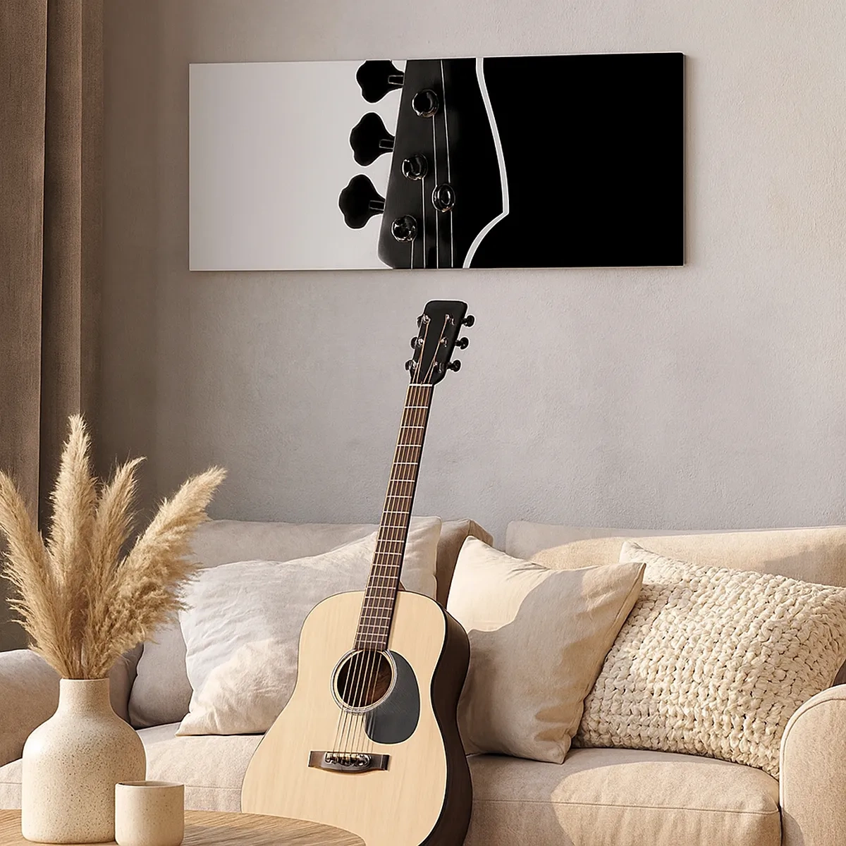 Cuadro sobre lienzo - Impresión de Imagen - Silencio musical - 30x30 cm