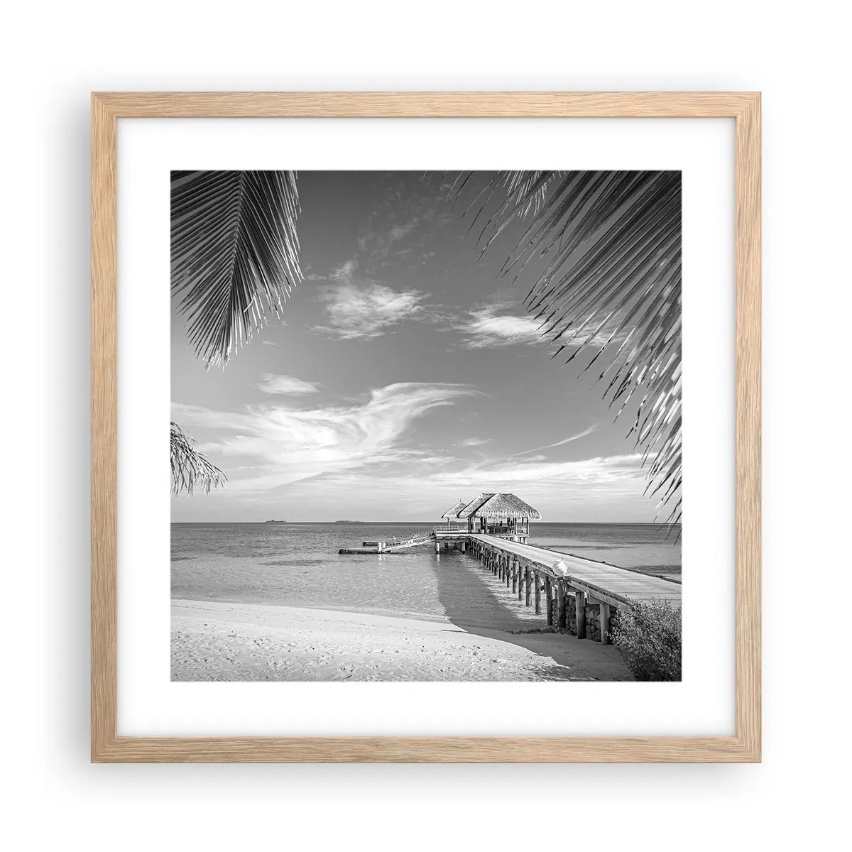 Póster en marco roble claro - ¿Un recuerdo o un sueño? - 40x40 cm