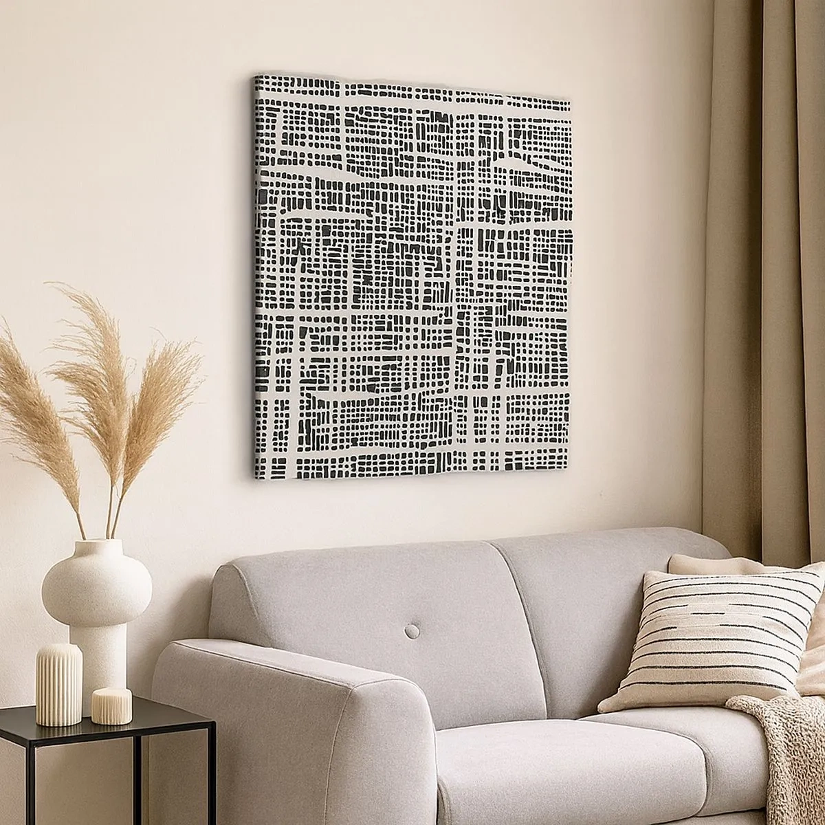 Cuadro sobre lienzo - Impresión de Imagen - Composición del tejido - 30x30 cm