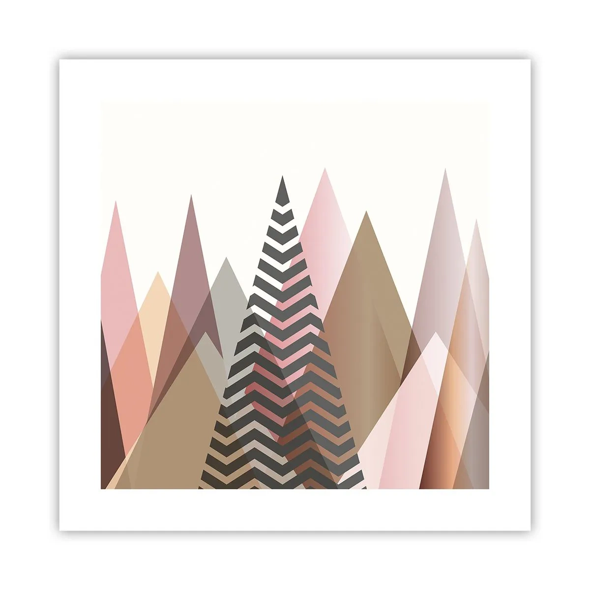 Póster - Una visión piramidal - 40x40 cm