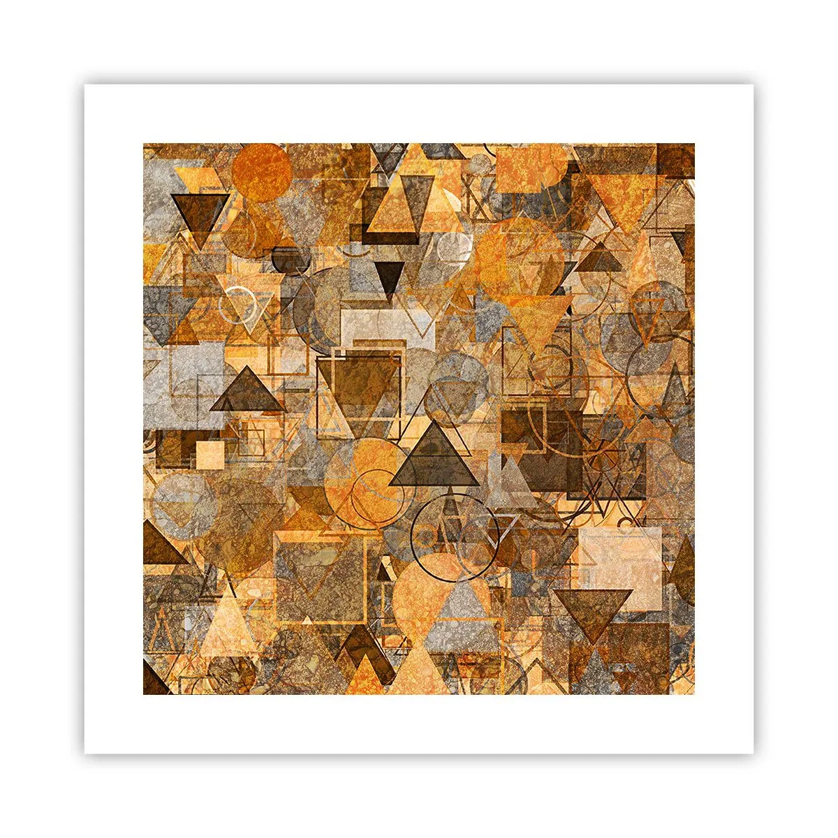 Póster - El mundo en formas - 40x40 cm