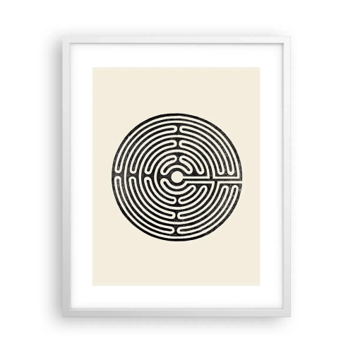 Póster en marco blanco - Orden misterioso - 40x50 cm