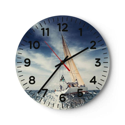 Reloj de pared - Reloj de vidrio - ¡No nos alcanzarán! - 40x40 cm