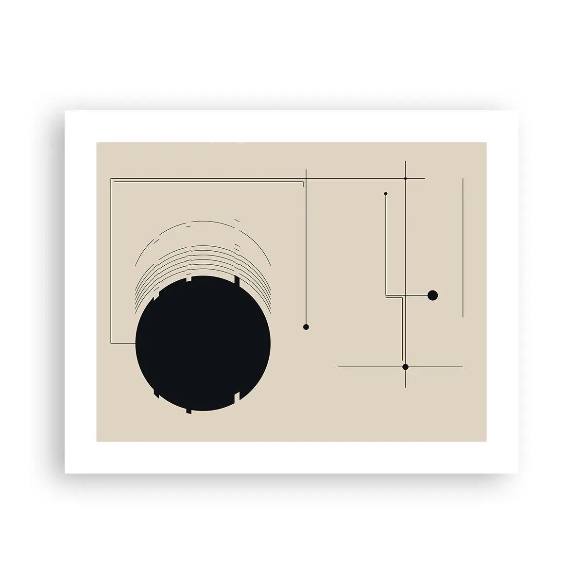 Póster - Composición elástica y dinámica - 50x40 cm