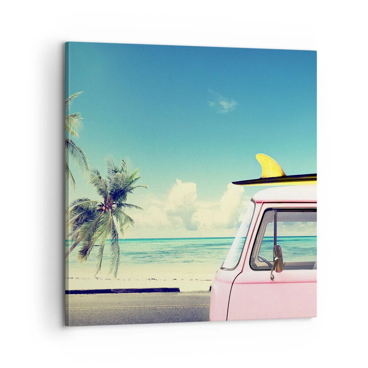 Cuadro sobre lienzo - Impresión de Imagen - Comienzan las vacaciones - 60x60 cm