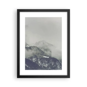 Póster en marco negro - Valle de la niebla - 30x40 cm
