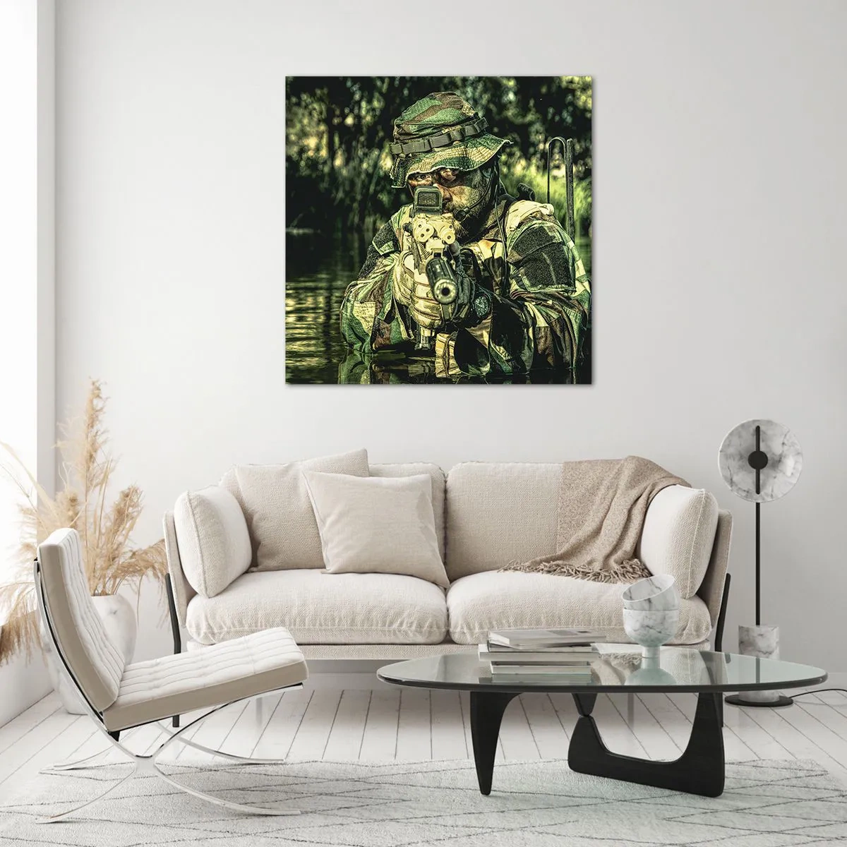 Cuadro sobre vidrio - Impresiones sobre Vidrio - El mejor de entre la élite - 60x60 cm