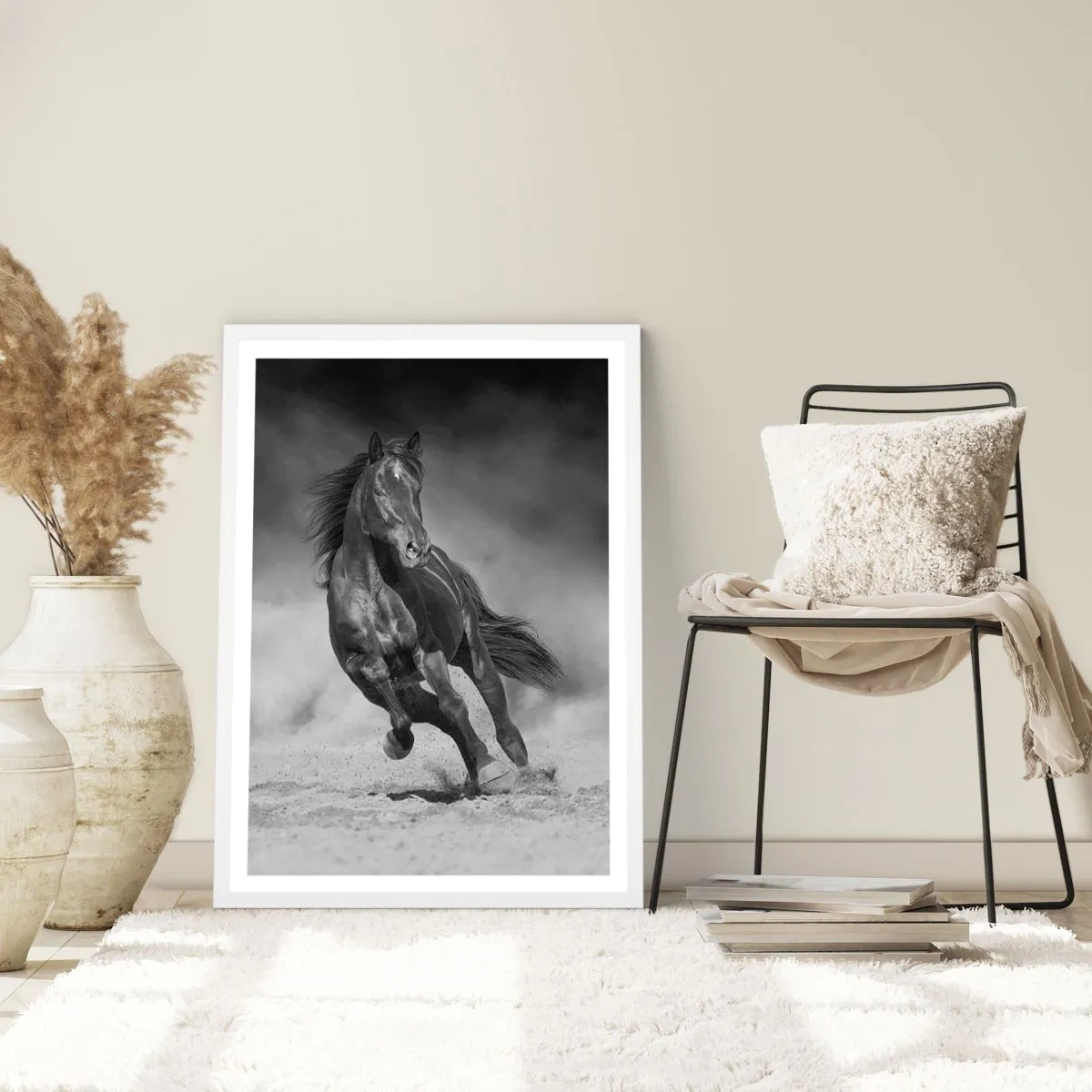 Póster en marco blanco - Digno del propio emir - 50x70 cm